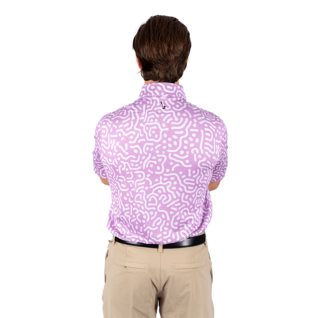 Wrong Fairway Men's Polo (Lavender) - 2putt