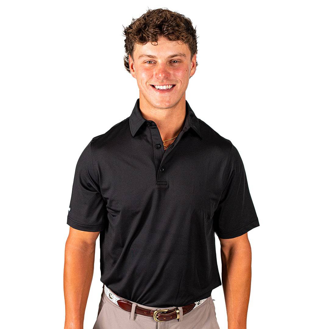 Blacked Out Men's Polo - 2putt