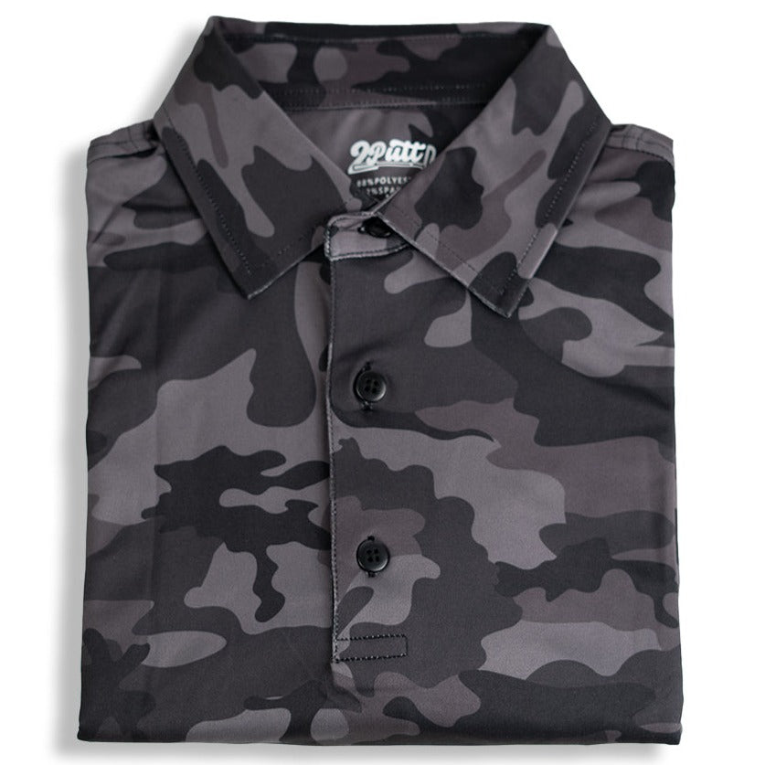 
                      
                        Black Camo Men's Polo - 2putt
                      
                    