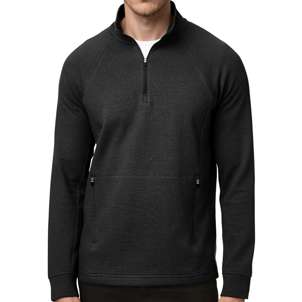 Midnight Tee Fairway Waffle Quarter-Zip