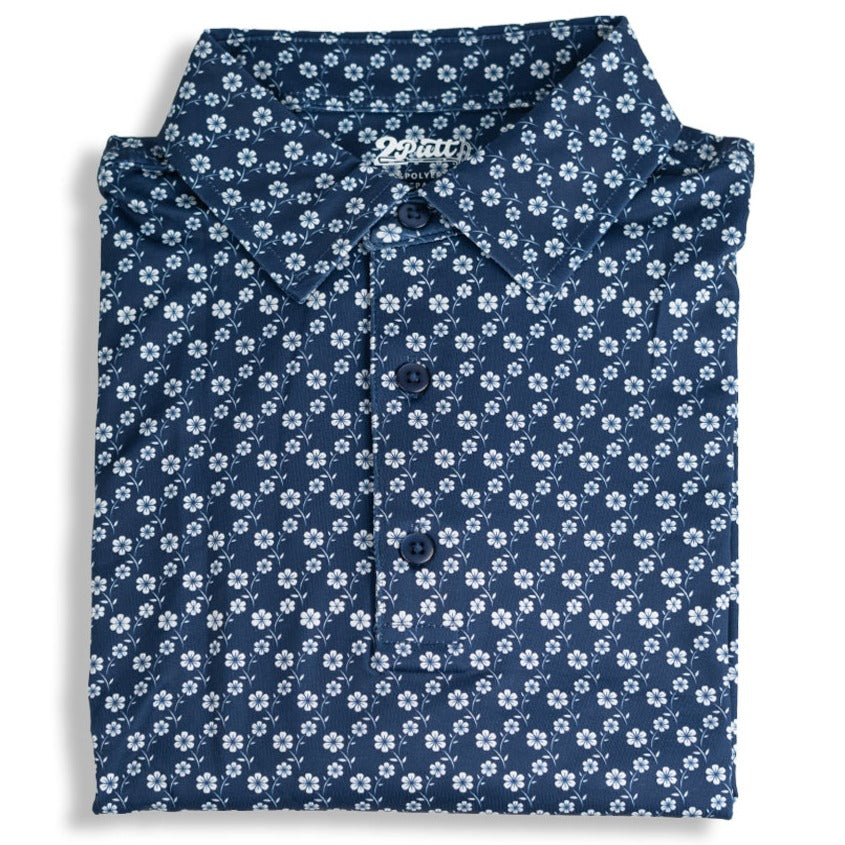 
                      
                        Blue Floral Men's Polo - 2putt
                      
                    