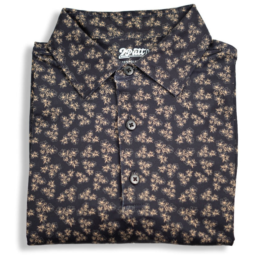 
                      
                        Dark Floral Men's Polo - 2putt
                      
                    