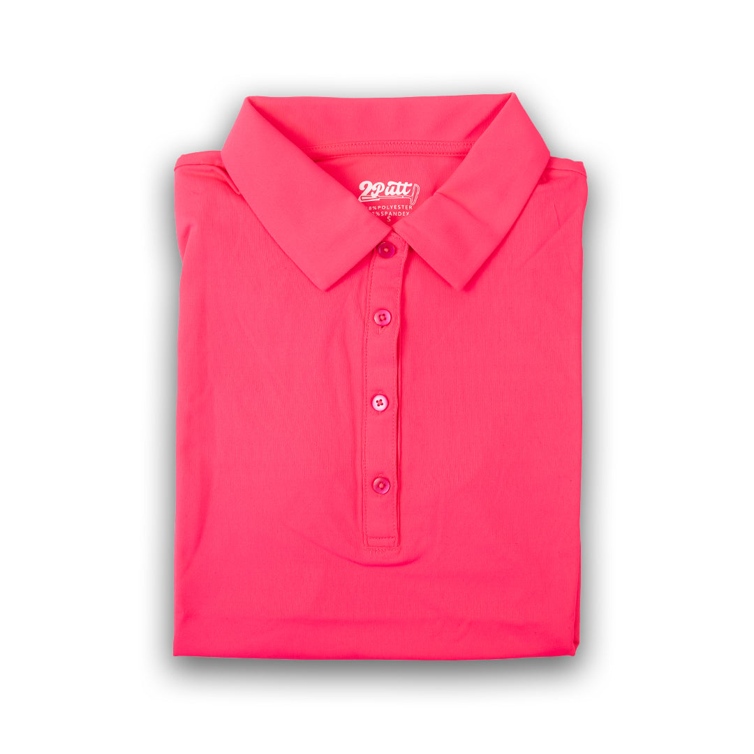 Hot Pink Women's Polo (Sleeveless)