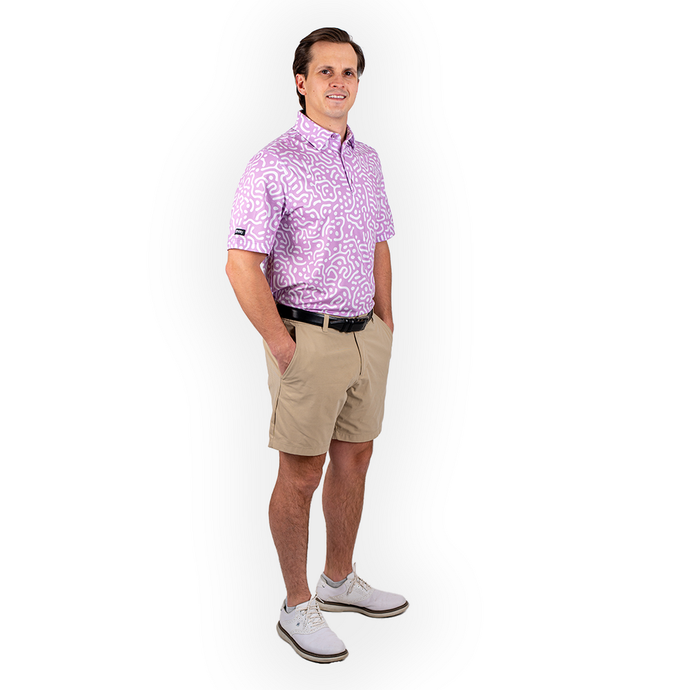 
                      
                        Wrong Fairway Men's Polo (Lavender) - 2putt
                      
                    