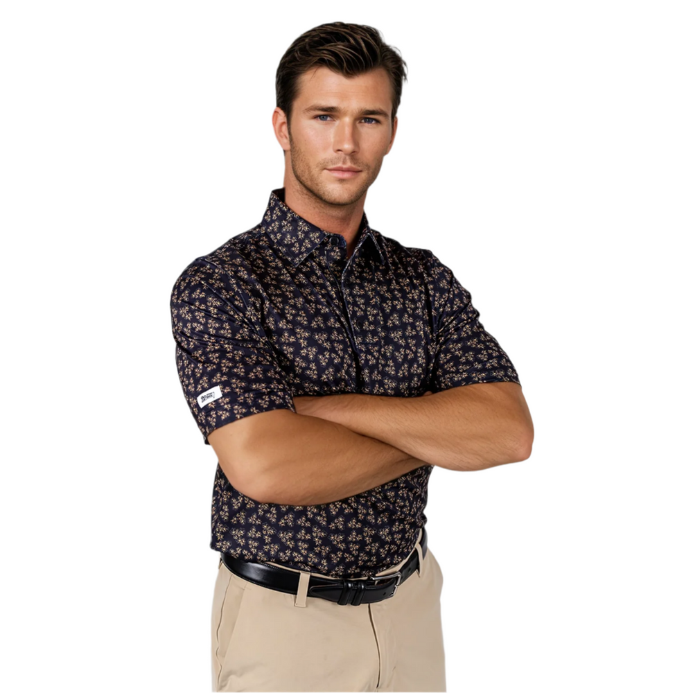 
                      
                        Dark Floral Men's Polo - 2putt
                      
                    