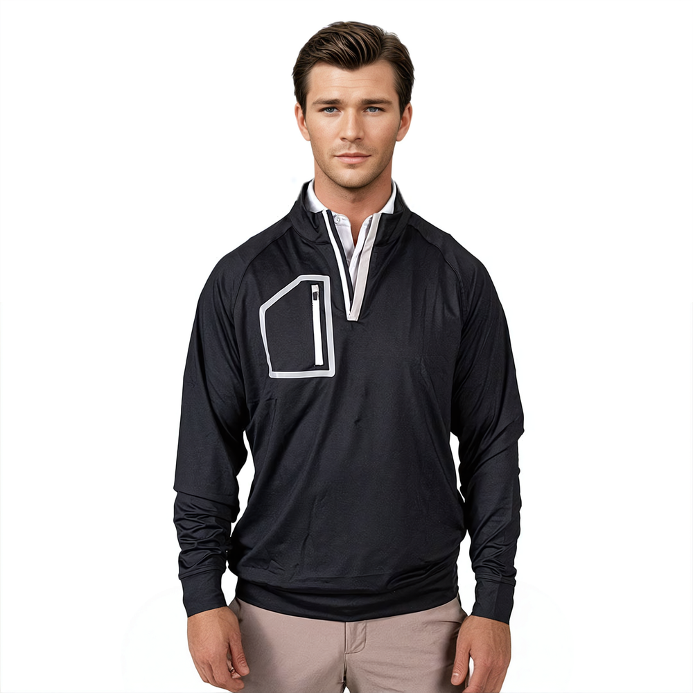 Blacked Out Men's Q-Zip - 2putt