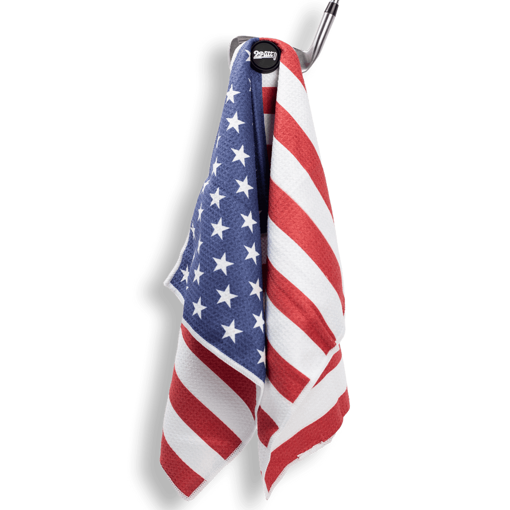 American Flag Magnet Golf Towel - 2putt