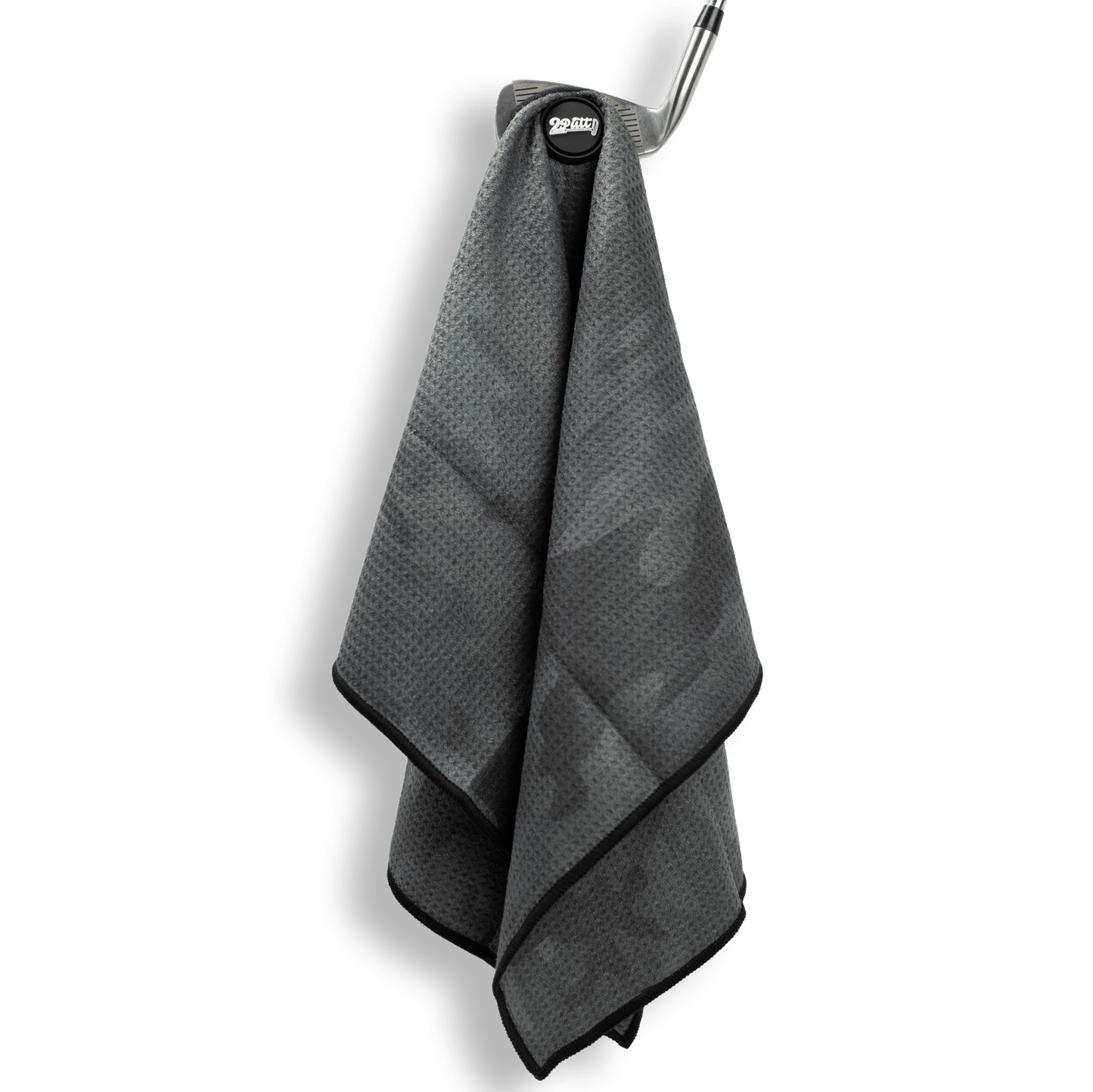 Black Camo Magnet Golf Towel - 2putt