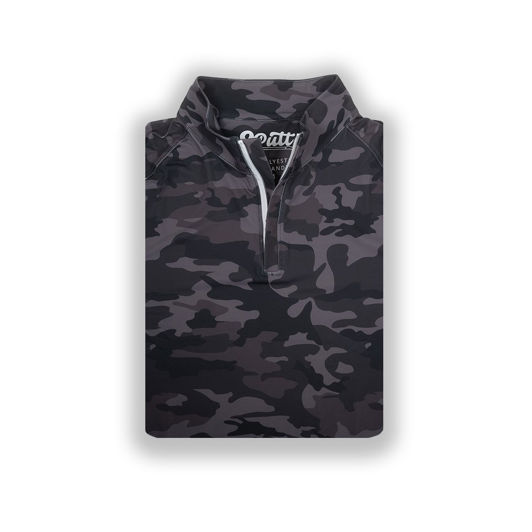 Black Camo Men's Q - Zip - 2putt