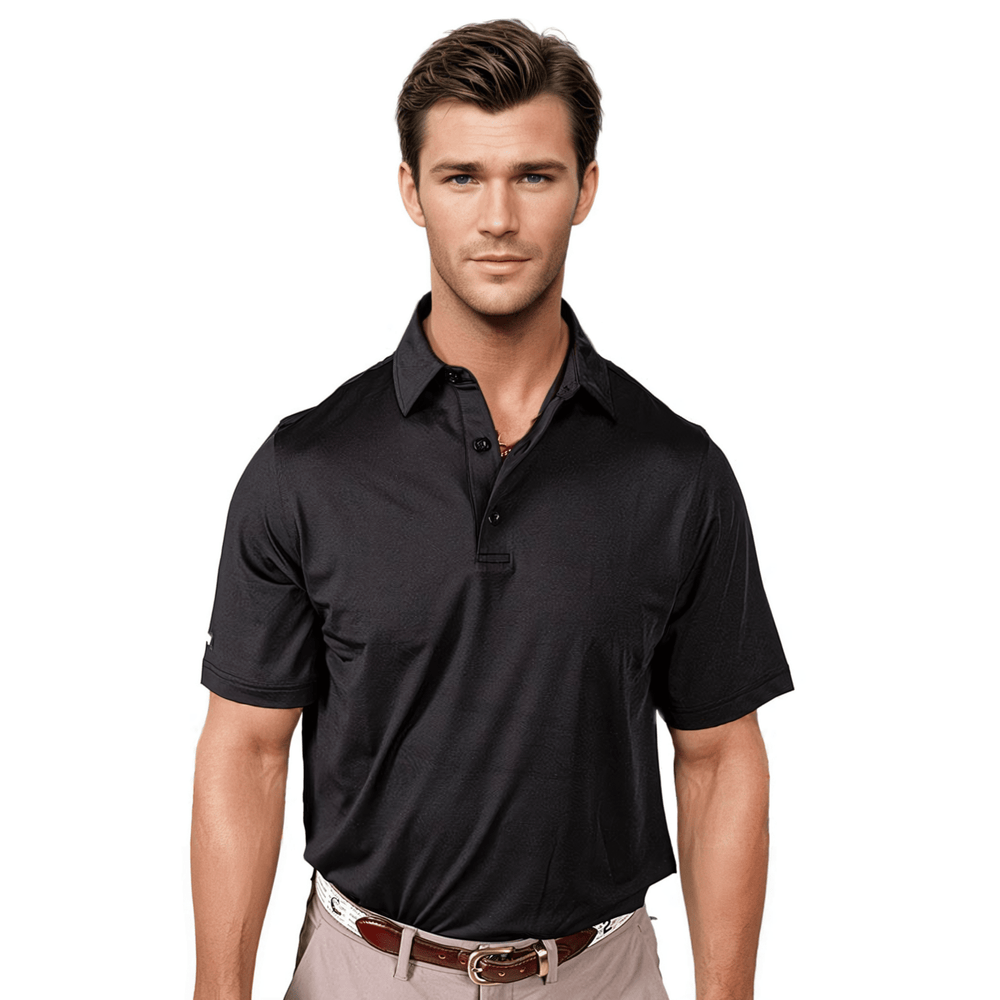 Black Men's Polo - 2putt