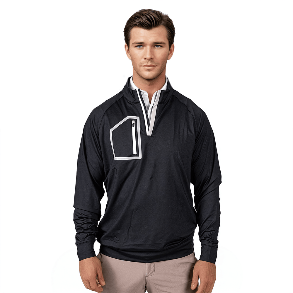 Black Men's Q - Zip - 2putt