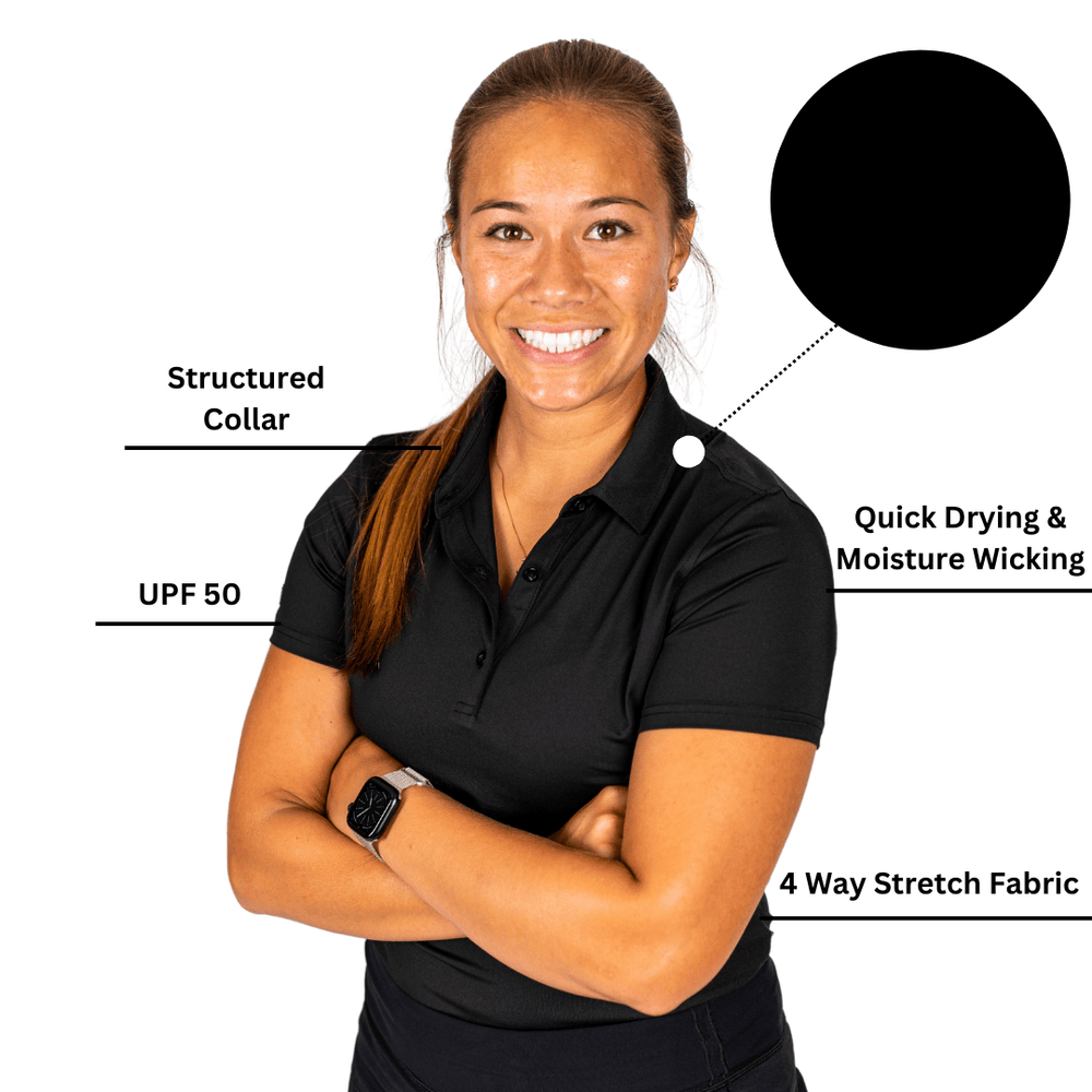 
                  
                    Black Women's (Sleeveless) Polos - 2putt
                  
                