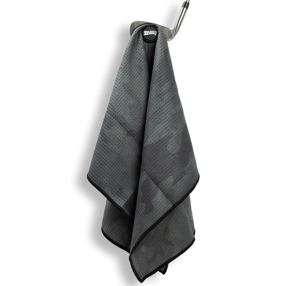 Black Camo Magnet Golf Towel