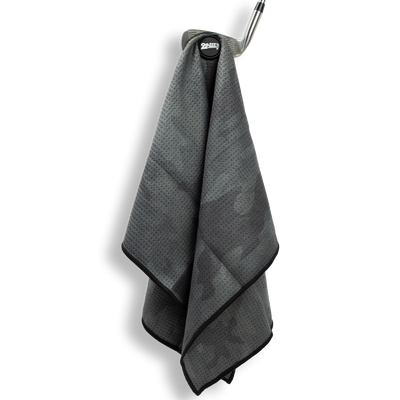 Black Camo Magnet Golf Towel