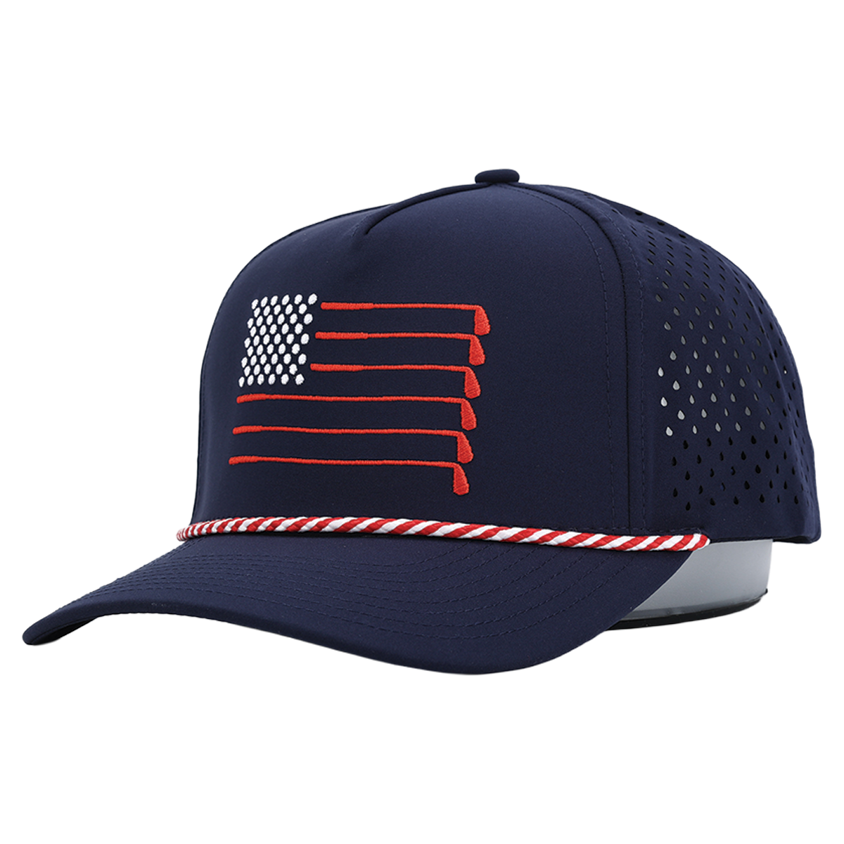 Flag Rope Hat Golf Hats - American Flag Rope Hat – 2putt