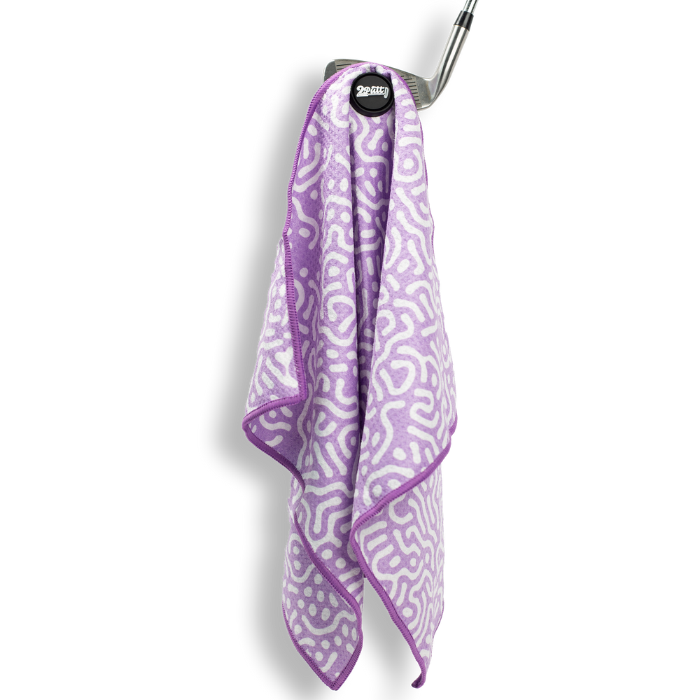 Wrong Fairway Lavender Magnet Golf Towel