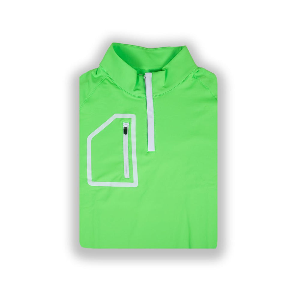 Lime Green Men's Q - Zip - 2putt