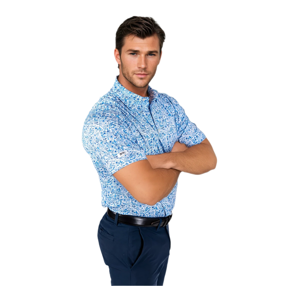 
                      
                        Blue Paisley Men's Polo - 2putt
                      
                    